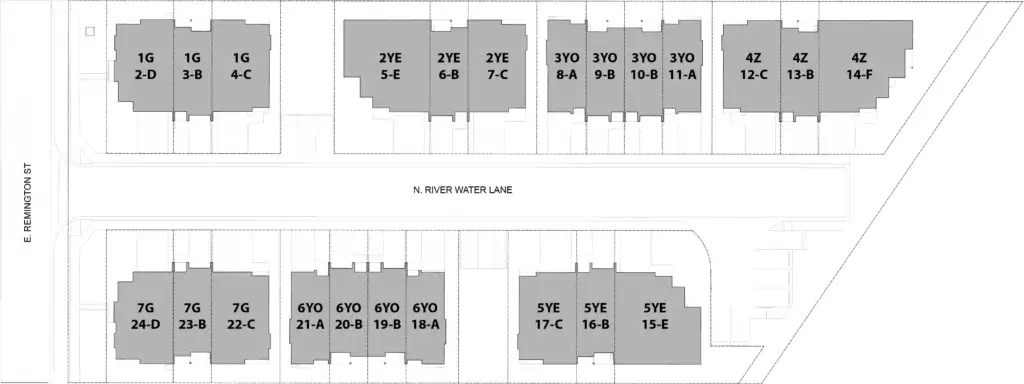 RiverPath community residences building site plan